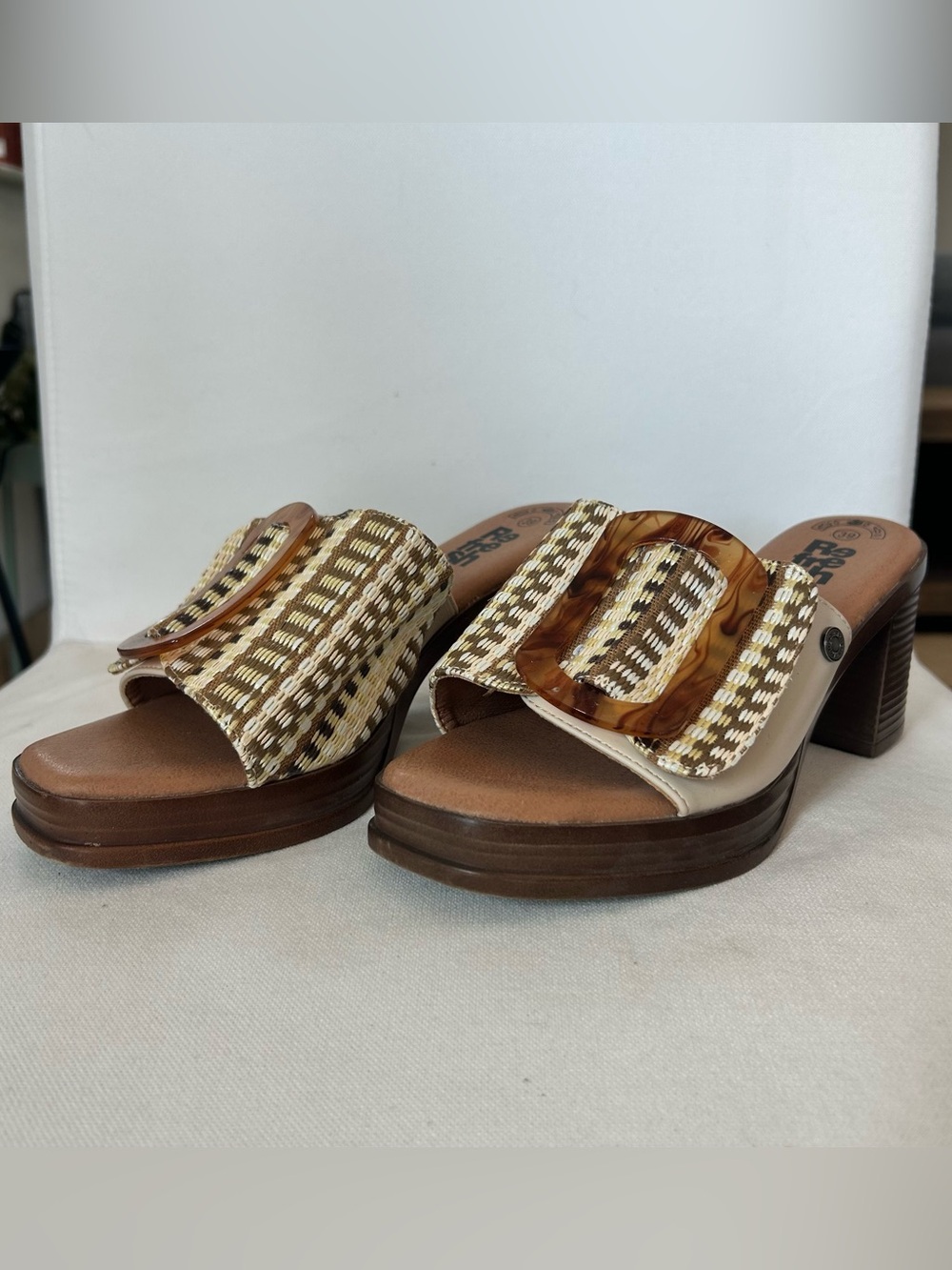 Woven Slide Heels